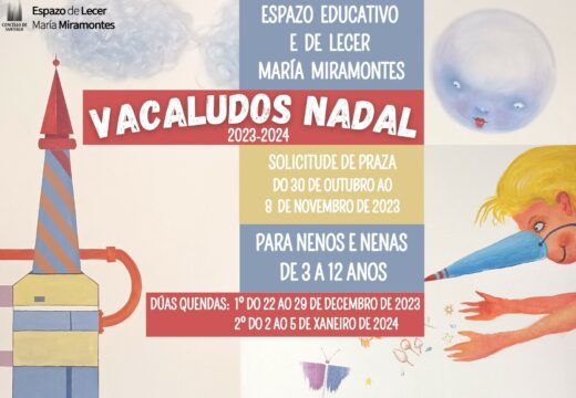 Aberto o prazo para participar no programa de conciliación de Nadal VacaLudos no Espazo María Miramontes